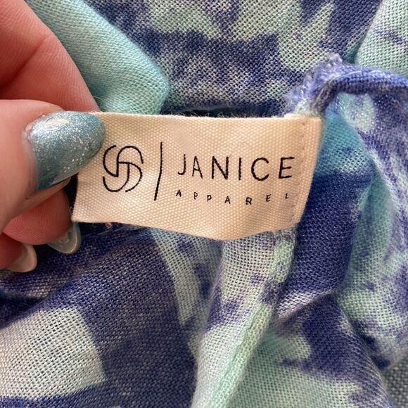 Janice Apparel tropical print semi-sheer kimono cover up one size - Picture 4 of 8